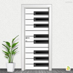 Adesivo de Porta - Teclado